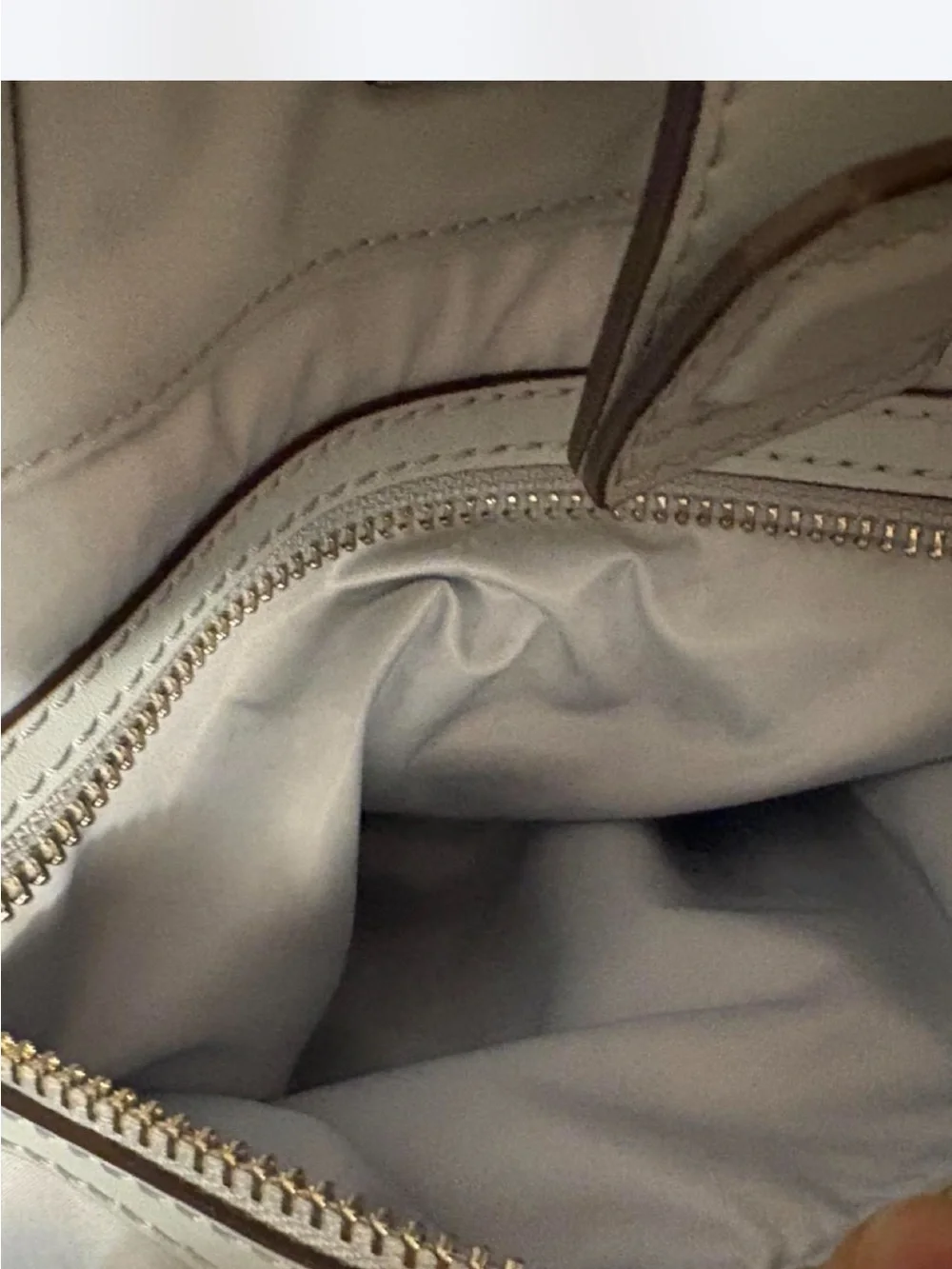 Tory Burch Cream Leather Tote